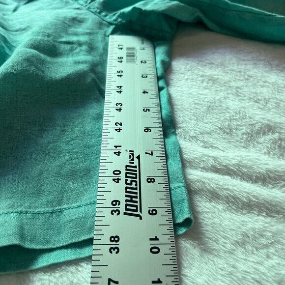 Tommy Bahama Mens Green Flat Front Bermuda Casual Walking Shorts Medium Pockets - Picture 9 of 10